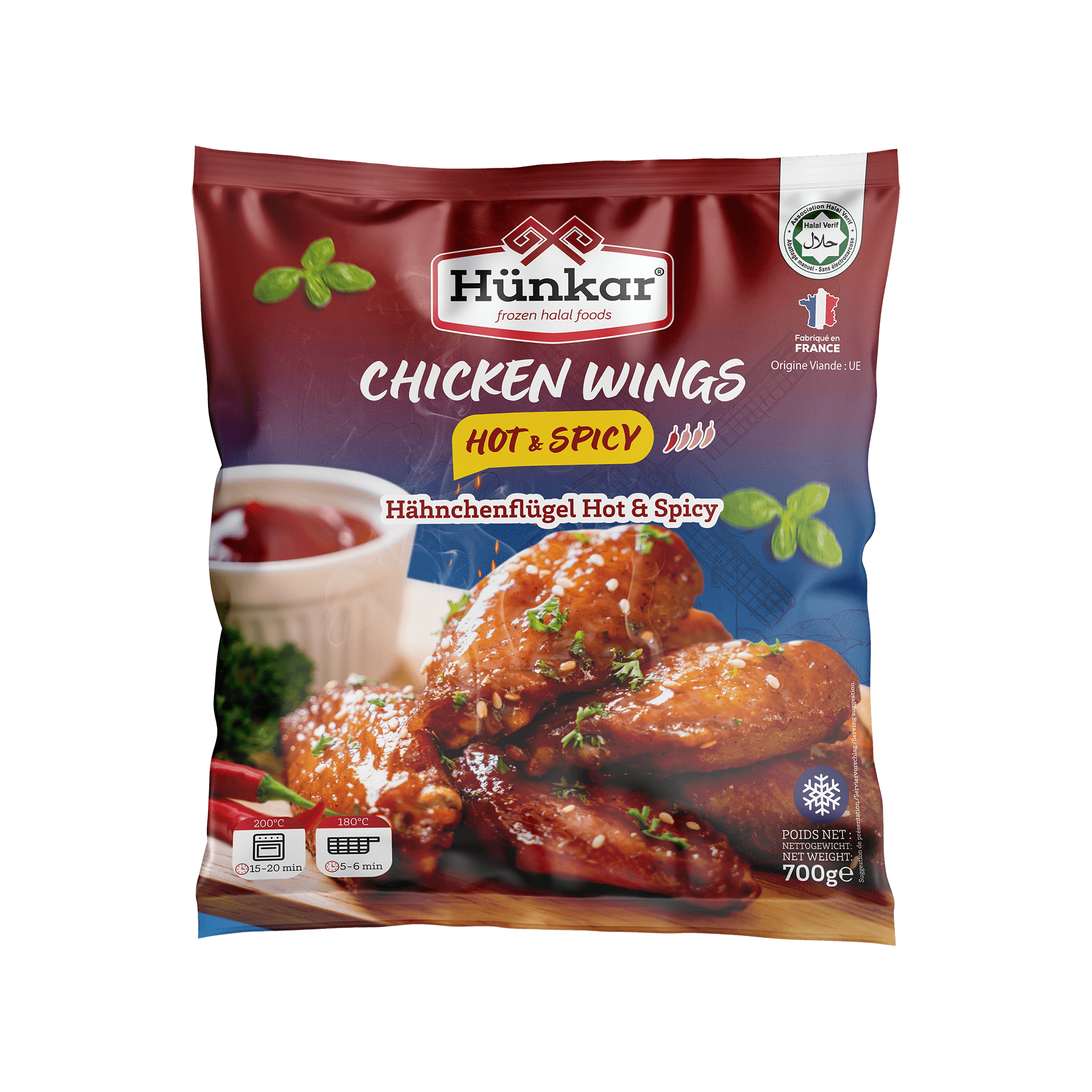 Chicken Wings Hot & Spicy 700g Chicken Wings Hot Spicy 700g | Hünkar