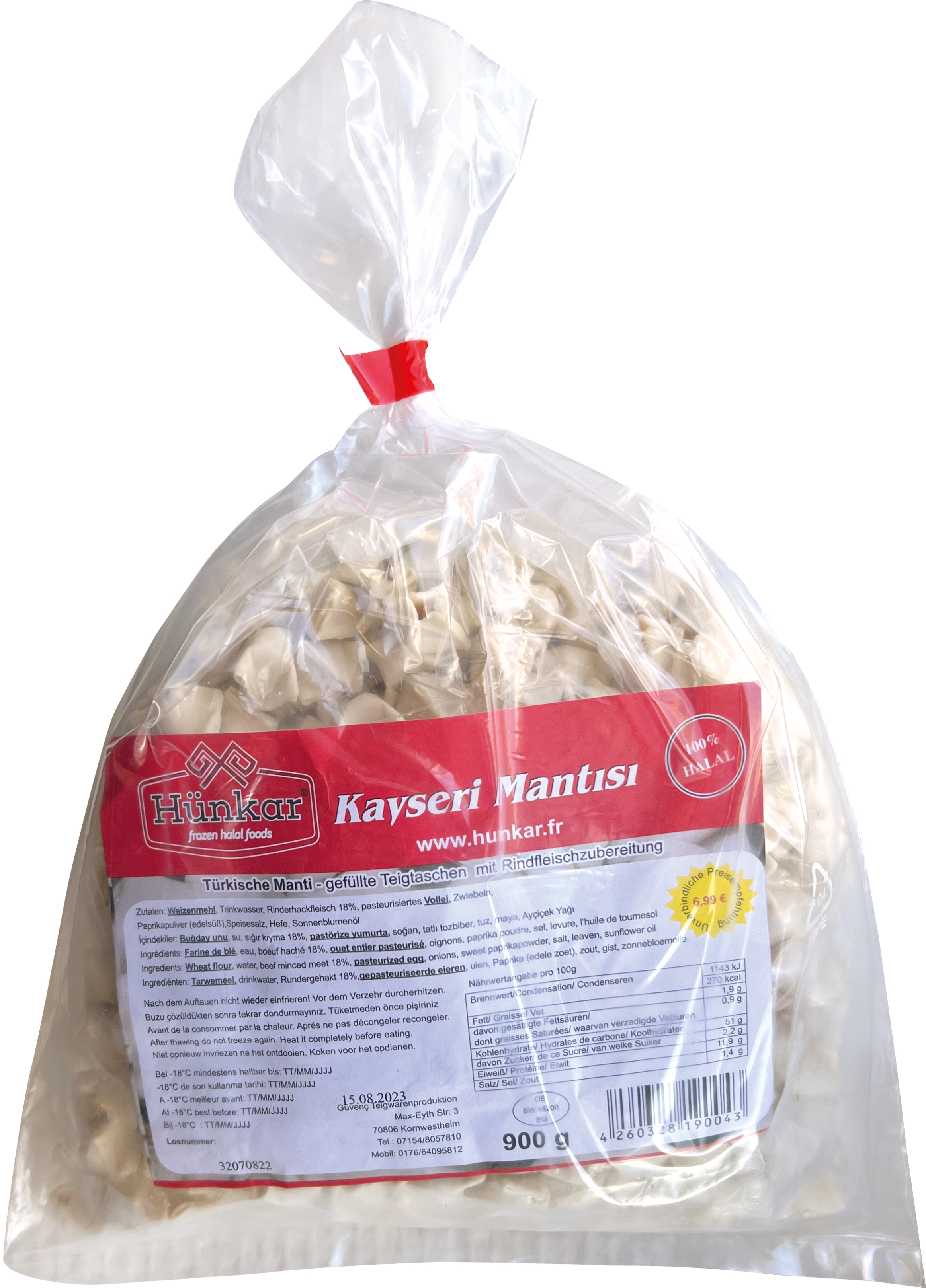 Manti 900g Manti 900g | Hünkar