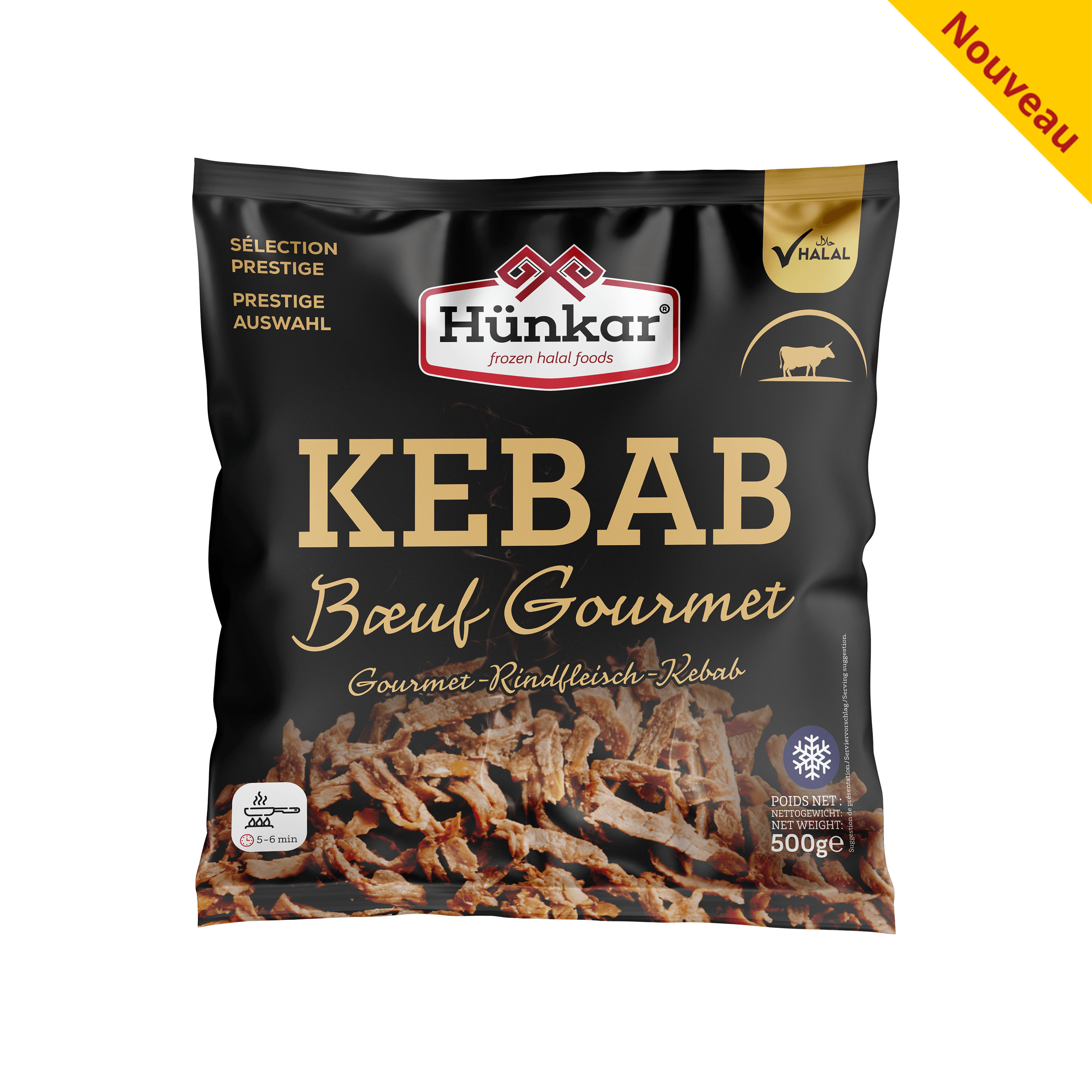 Kebab de Bœuf Gourmet 500g Kebab de Boeuf Gourmet 500g 1 | Hünkar